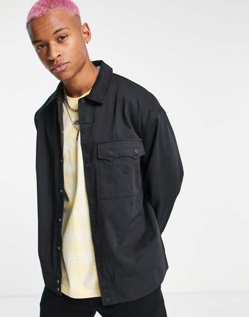 Black on sale twill jacket