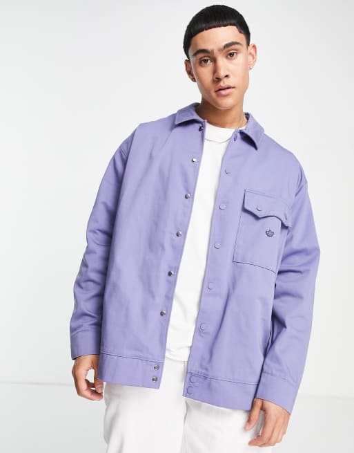 adidas Originals twill jacket in violet | ASOS