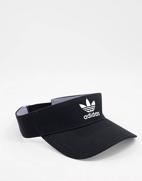 adidas Originals twill visor hat in black