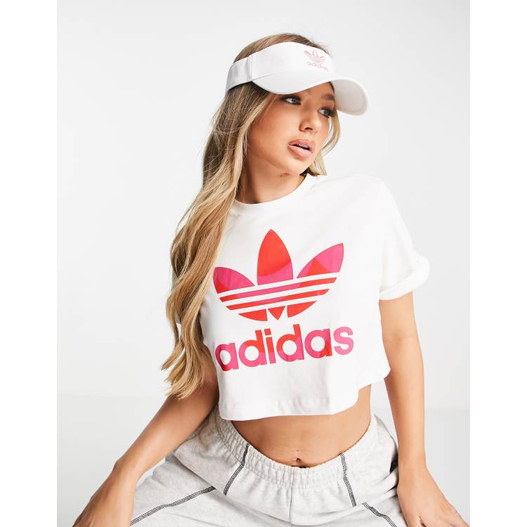 adidas Originals twill visor hat in white | ASOS