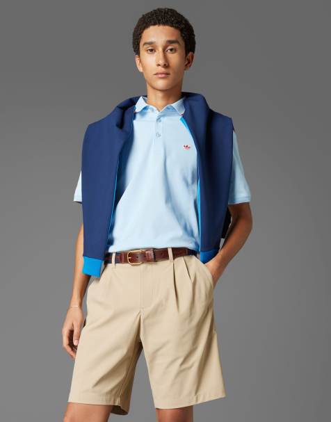 adidas Originals - Twistknit - Geplooide golfshort in beige - view 1