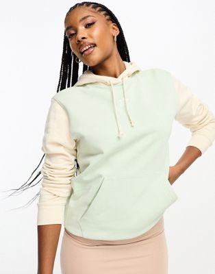 adidas Originals two tone hoodie in linen green  - ASOS Price Checker