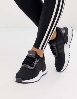 Buty młodzieżowe u-path 2025 run adidas originals (czarne)