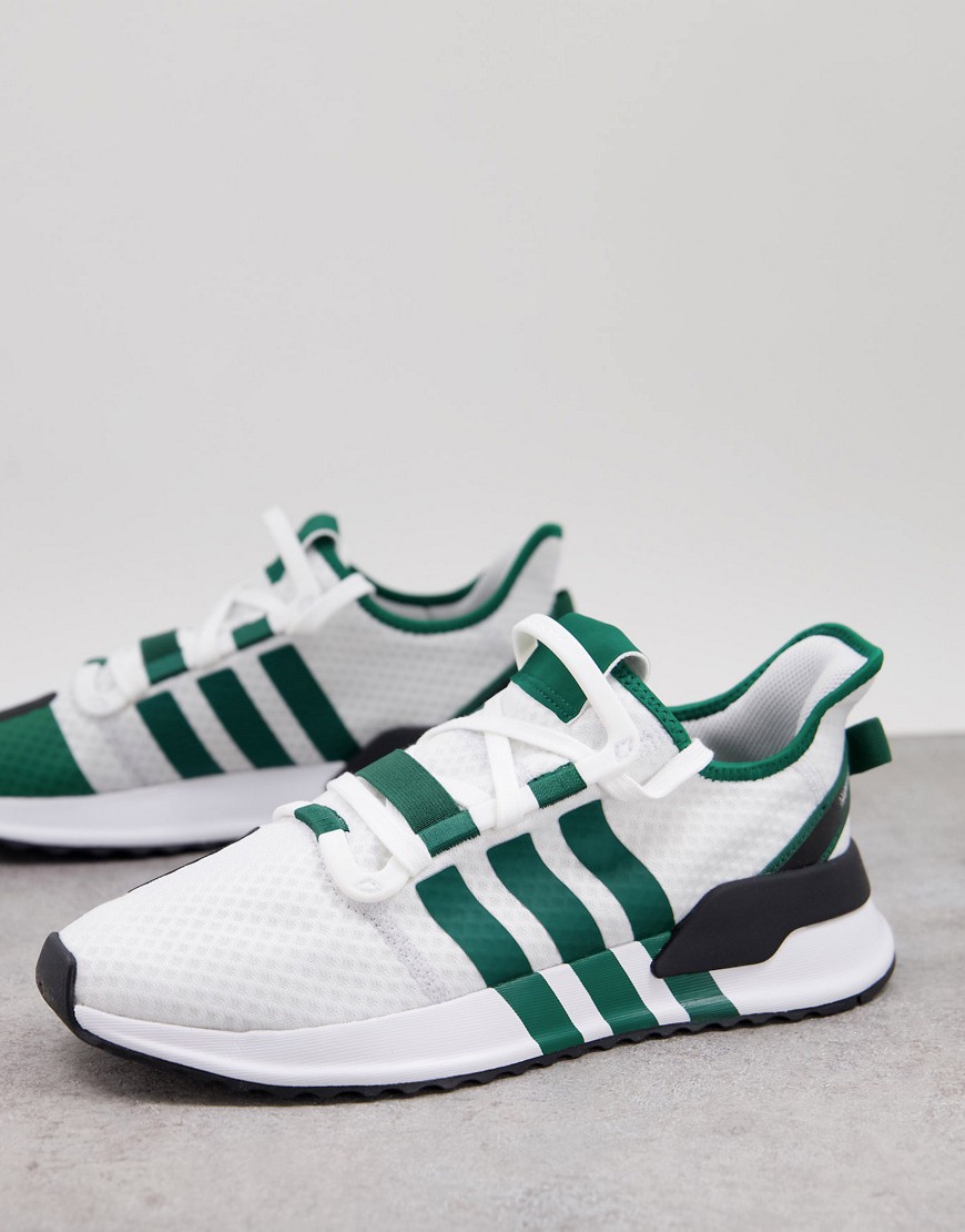 Adidas Originals – U-Path Run – Gröna och vita träningsskor-Vit/a