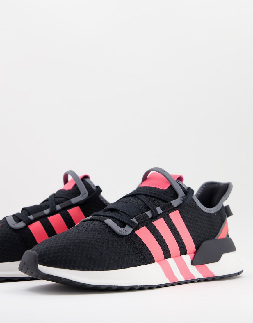 Adidas Originals - U-Path Run - Hardloopschoenen in zwart en neon