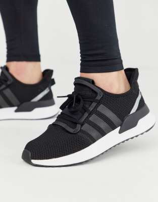 adidas originals u path run sneakers in black