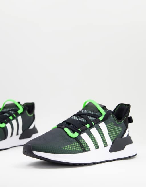 Adidas originals u path store run sneakers in black