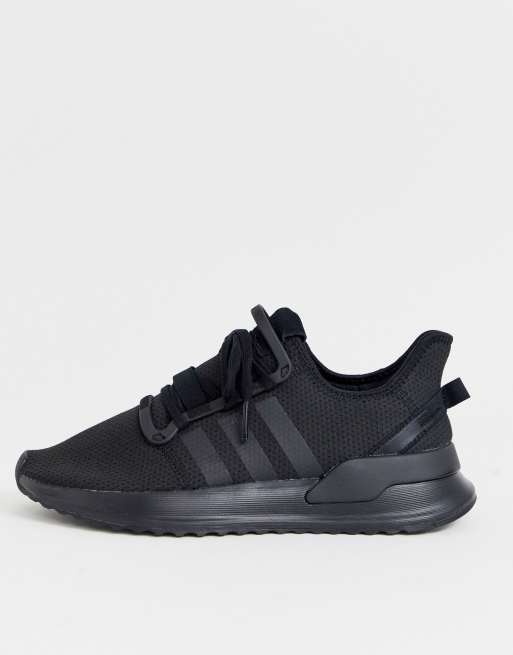 adidas Originals U path run sneakers in triple black