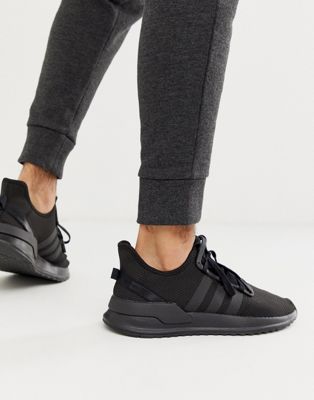 adidas Originals U-path run sneakers in triple black | ASOS