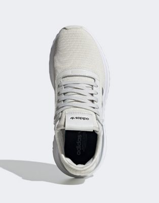 adidas originals u path run trainers in white and silver