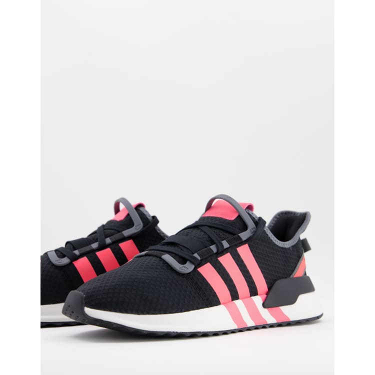 adidas Originals U Path Run trainers in black and neon ASOS