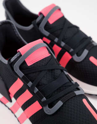 adidas black and neon shoes