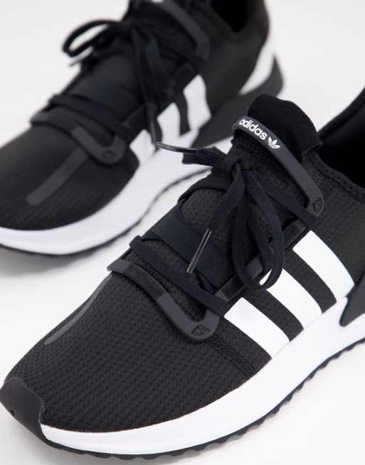 Adidas u path run black white y pink shoes sale