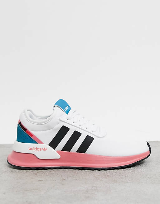 Shoes Trainers/adidas Originals U Path Run trainers in white with contrast sole 