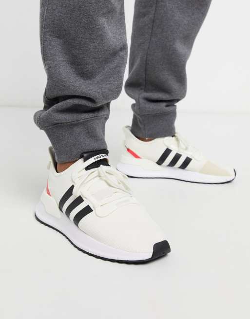 Adidas originals u path run trainer store in white