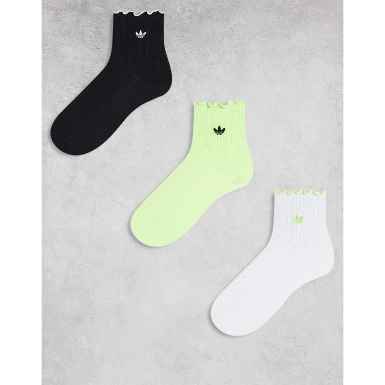 W Face 3-Pack Socks (ホワイト,ネイビー,グリーン) W Face 3-Pack Socks (ホワイト,ネイビー,グリーン) W Face 3