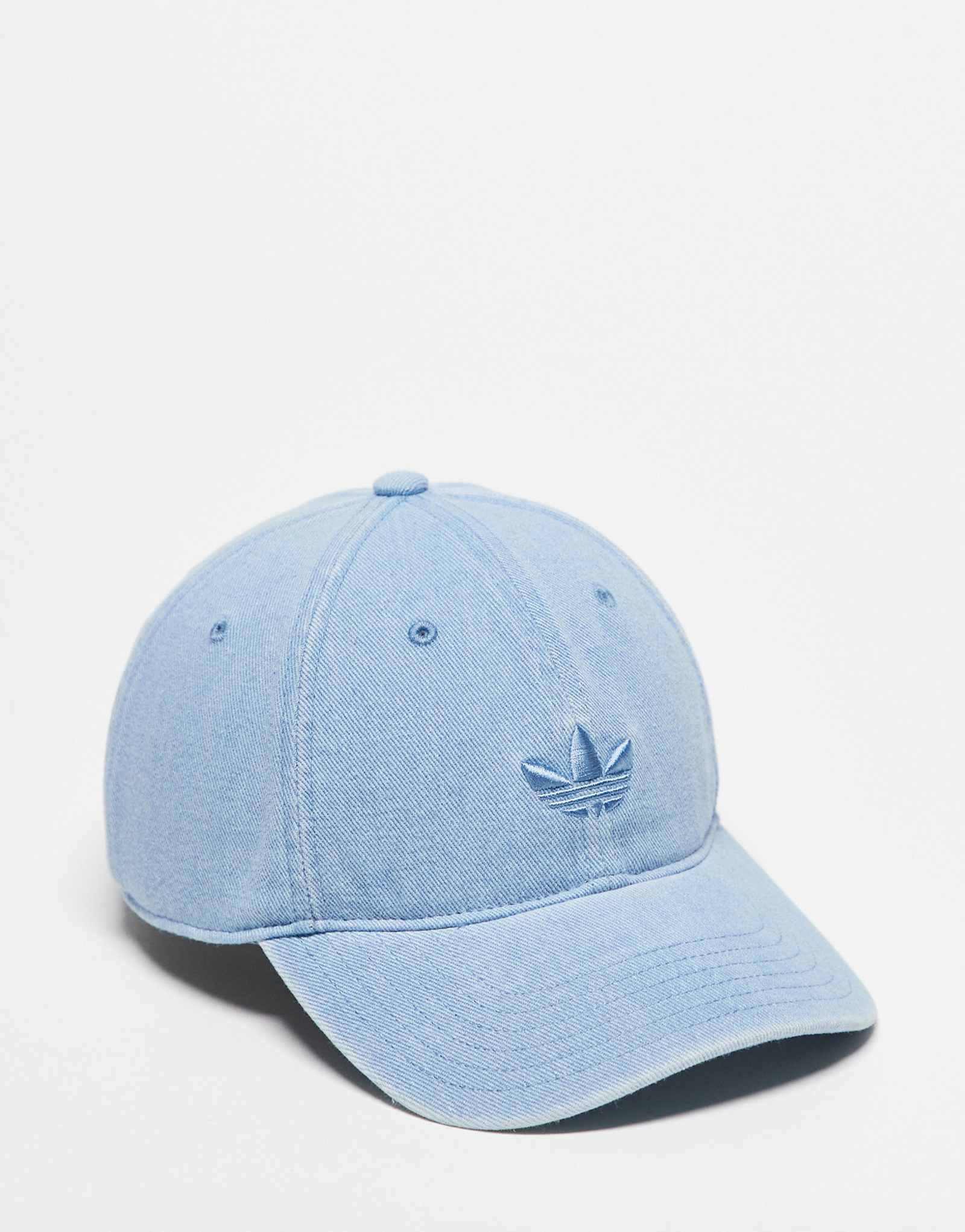 мужская кепка adidas Originals из светло-голубого денима
