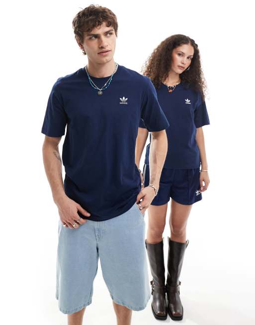 adidas Originals Unisex – Essentials – T-shirt w kolorze indygo