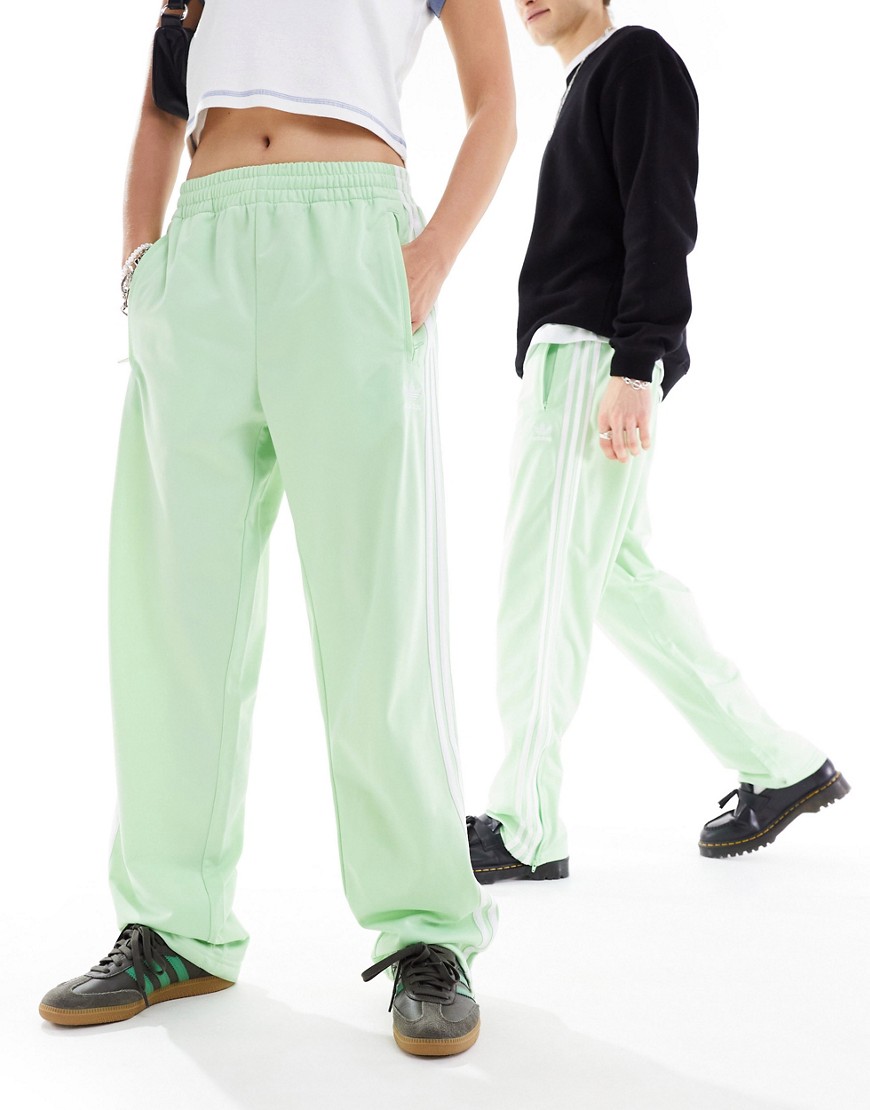 adidas Originals unisex firebird track pants in pastel green