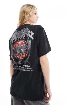 【adidas Originals】 unisex gothic graphic t-shirt 205597714-3