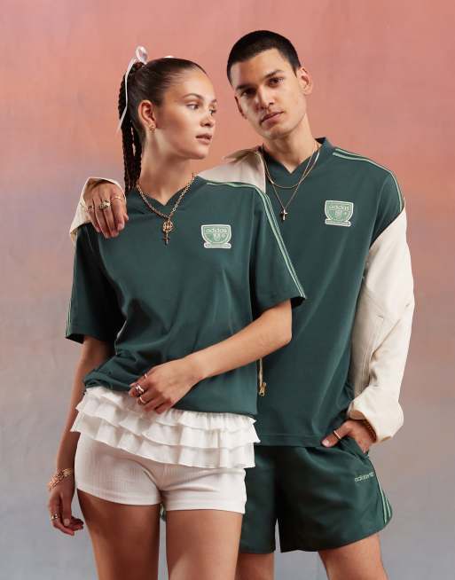 adidas Originals - Unisex - Grøn T-shirt med grafisk print