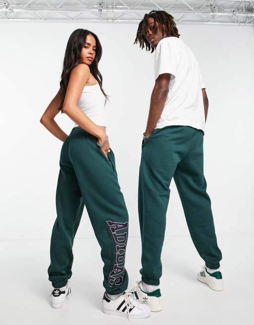 Green oversized online joggers