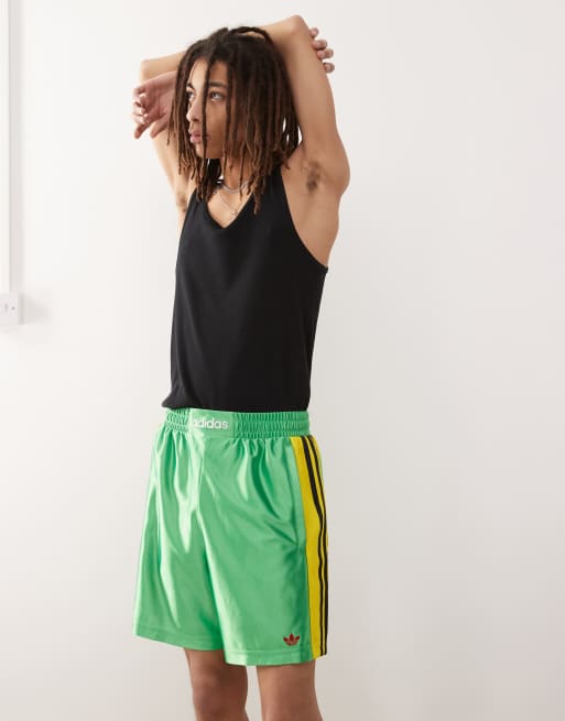 Adidas Originals Unisex retro boxing shorts in green | ASOS