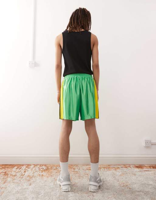 Adidas Originals Unisex retro boxing shorts in green | ASOS