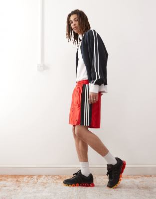 Adidas Originals Unisex Retro Boxing Shorts In Red