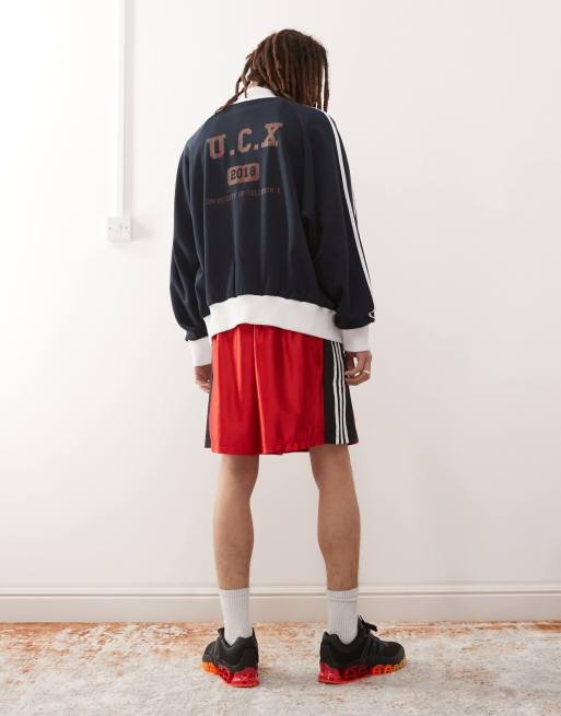 Adidas Originals Unisex retro boxing shorts in red | ASOS