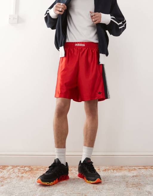 Adidas Originals Unisex retro boxing shorts in red