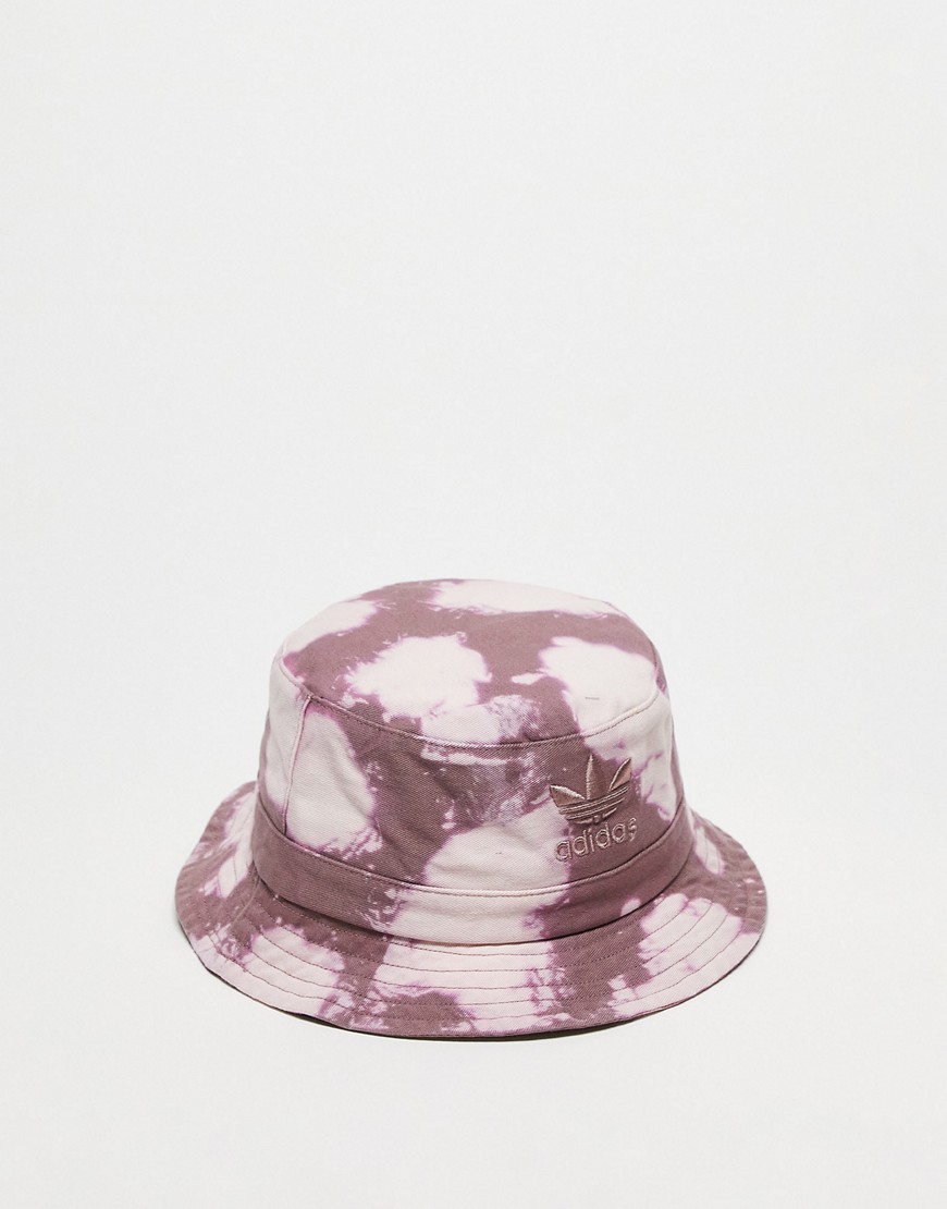 Adidas Originals unisex reverse tie dye bucket hat in purple