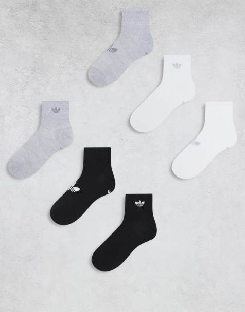 adidas Originals Unisex Superlite 6 pack socks in gray mix - view 1