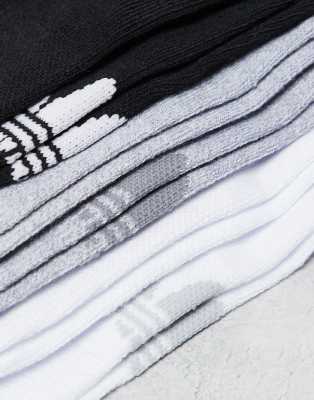 Adidas Originals Unisex Superlite 6 Pack Socks In Gray