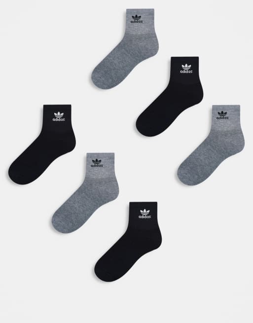 Adidas trefoil quarter socks online