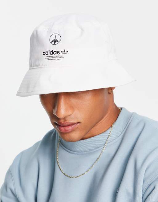 adidas Originals Unite bucket hat in white ASOS