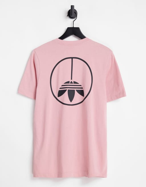 adidas Originals – United – T-Shirt in Blassrosa mit Rückenprint