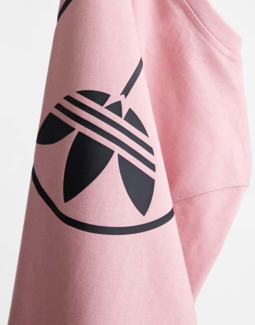 Pastel pink best sale adidas shirt