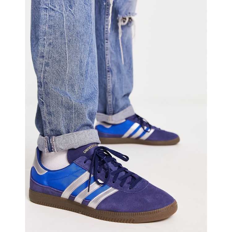 sap langs specificatie adidas Originals – Universal – Blaue Sneaker | ASOS