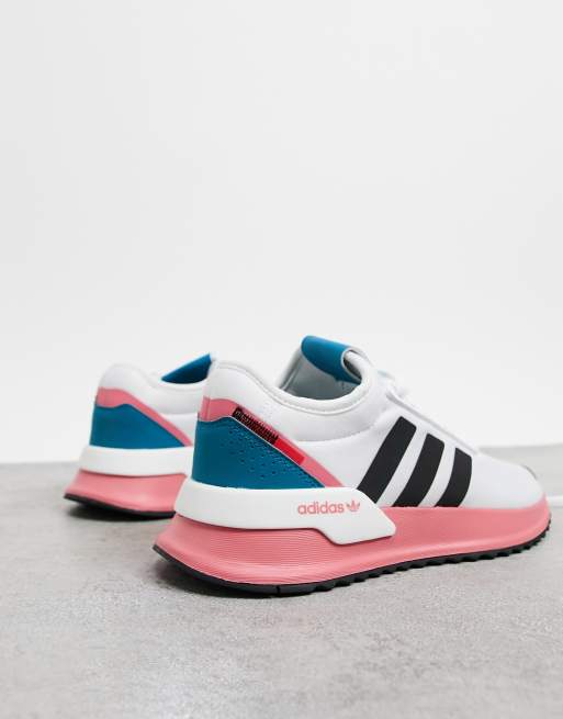 adidas Originals U Path Run Sneakers in wit met zool in