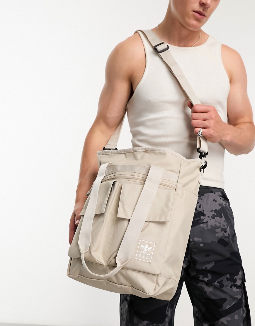Adidas Originals Utility 2.0 Tote Bag In Beige-neutral