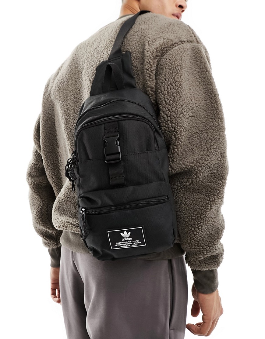 Adidas Originals Utility 3.0 Sling Backpack In Black