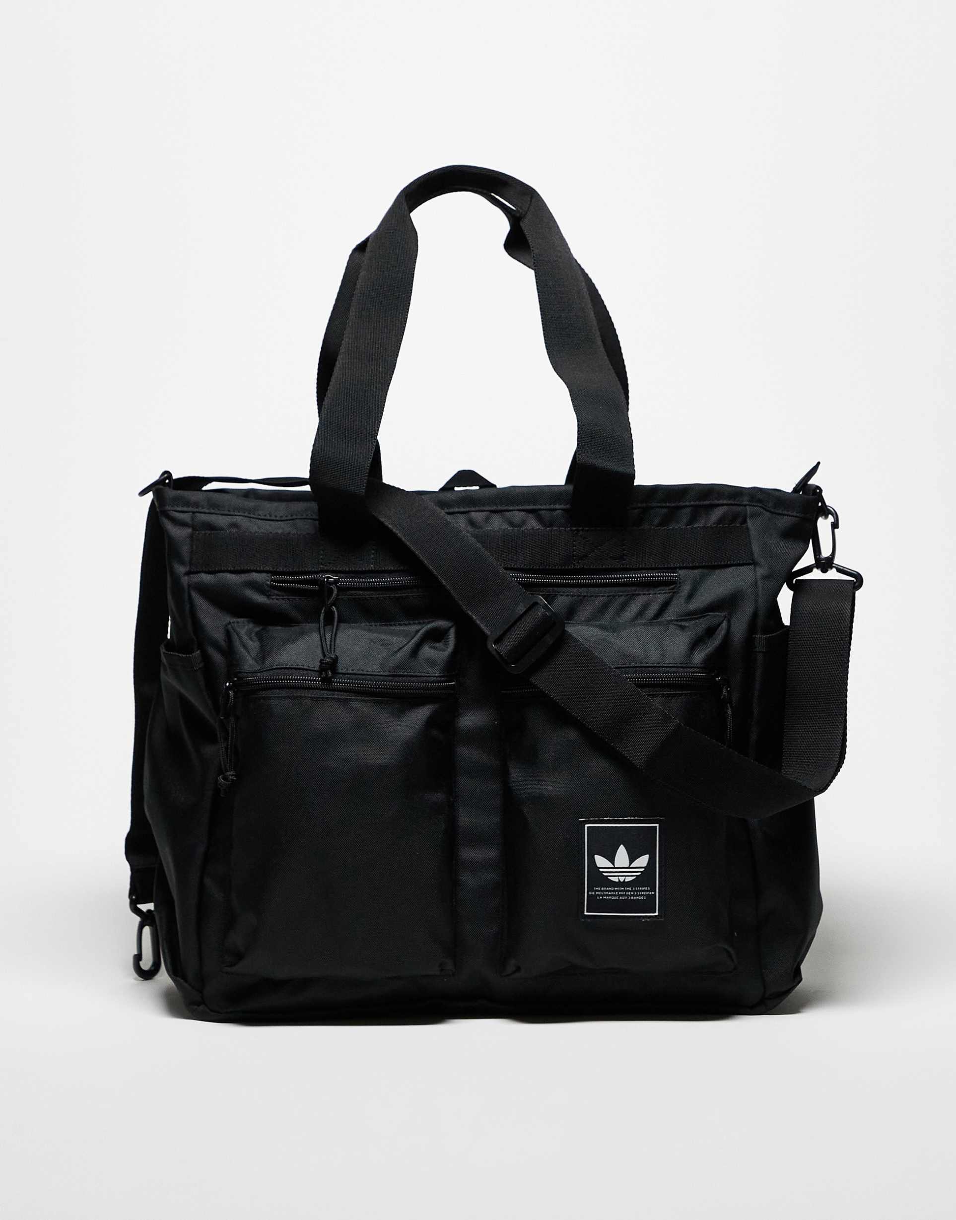 adidas originals utility 3.0 tote bag in black