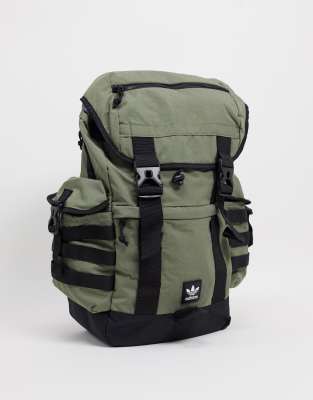 khaki adidas backpack