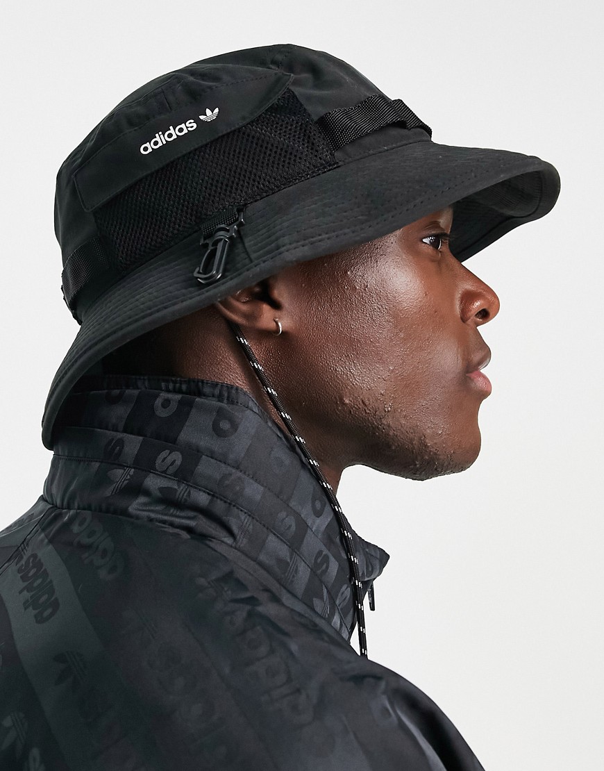 Adidas Originals utility boonie bucket hat in black