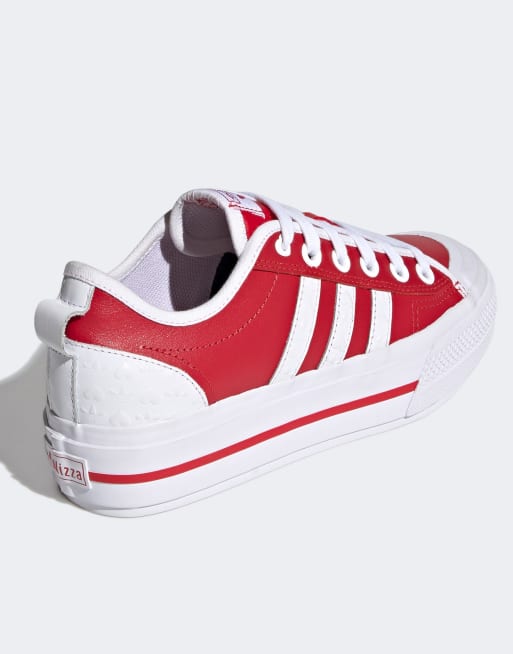 adidas Originals Valentines Nizza platform sneakers in red | ASOS