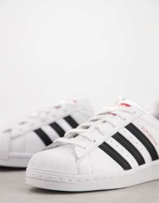 adidas white heart trainers