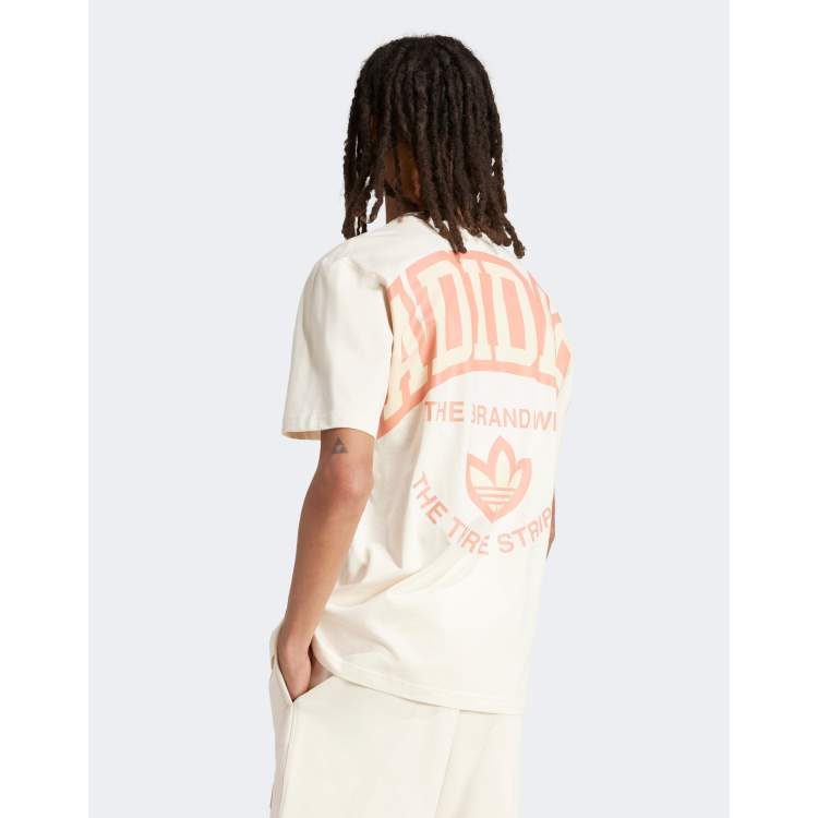 Peach color adidas shirt on sale