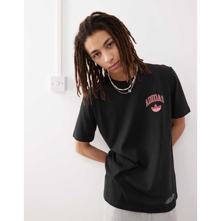 adidas Originals◆アディダス Tシャツ Varsity Back 2 T-Shirt adidas Originals varsity T-shirt in black | ASOS
