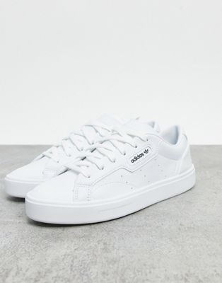 adidas originals sleek trainers in white
